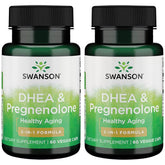 Front view of Swanson DHEA and Pregnenolone Complex bottle
