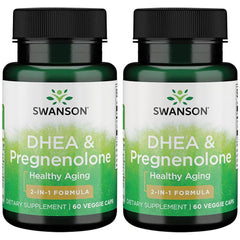 Front view of Swanson DHEA and Pregnenolone Complex bottle