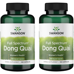 Dong Quai 530 mg, 100 capsules, 2-pack bottle