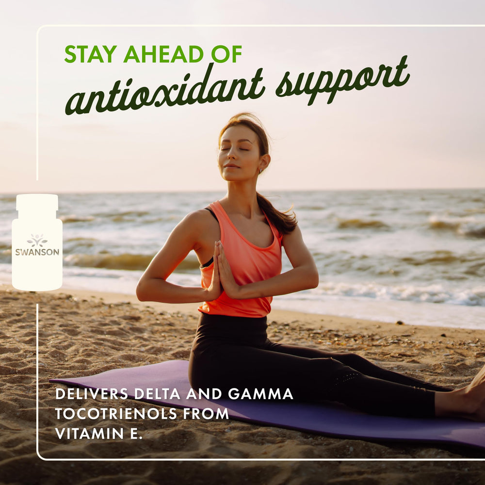 Bottle label showing Swanson Tocotrienols Double Strength