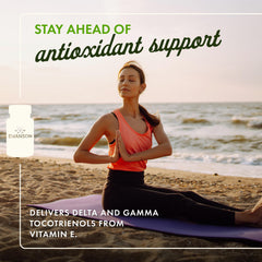 Bottle label showing Swanson Tocotrienols Double Strength