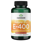 Product image: Swanson natural dry Vitamin E 400 IU 180.2 mg, 100 capsules