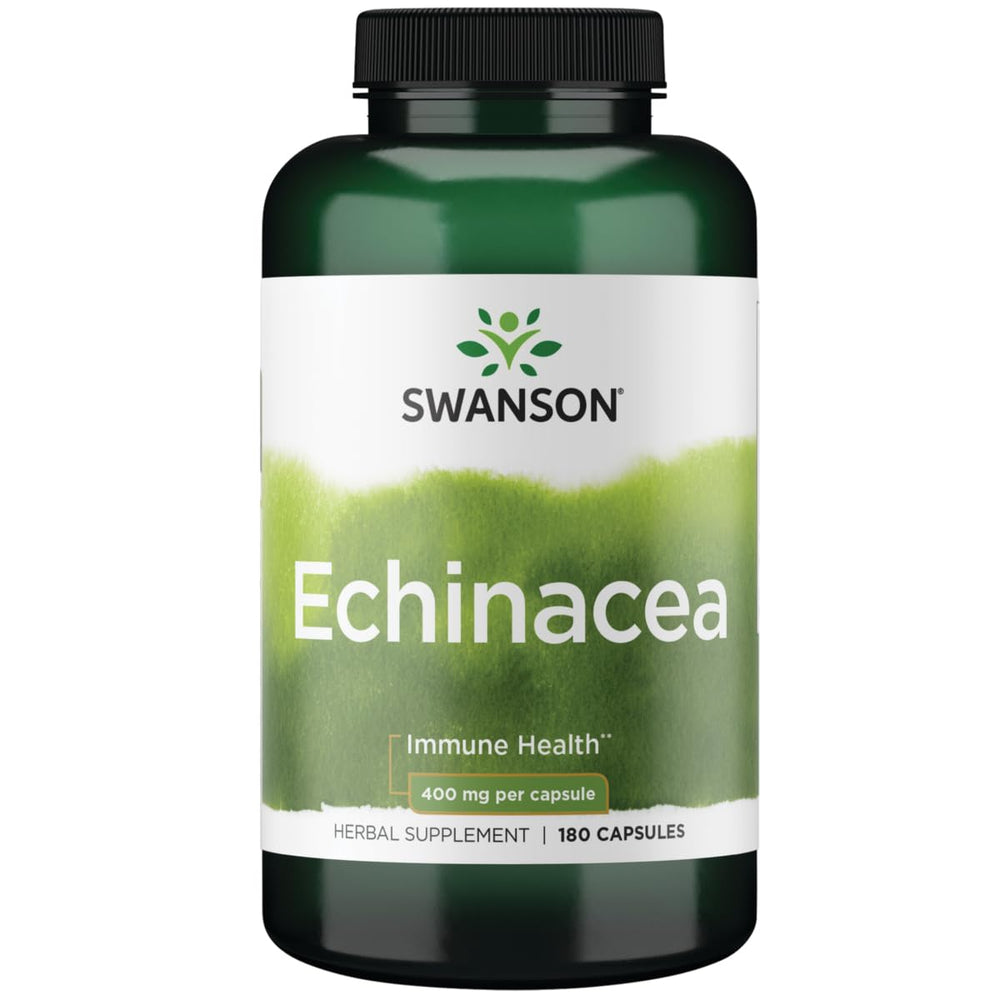 Swanson Echinacea 400 mg bottle - 180 capsules