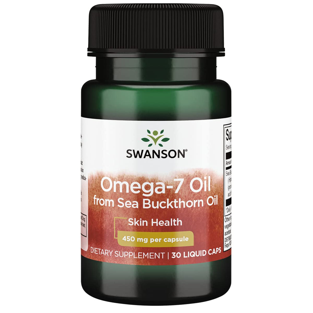 Swanson EFA Omega-7 Oil 450mg bottle front view
