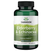 Swanson Elderberry Agaricus Echinacea Immune Support bottle label