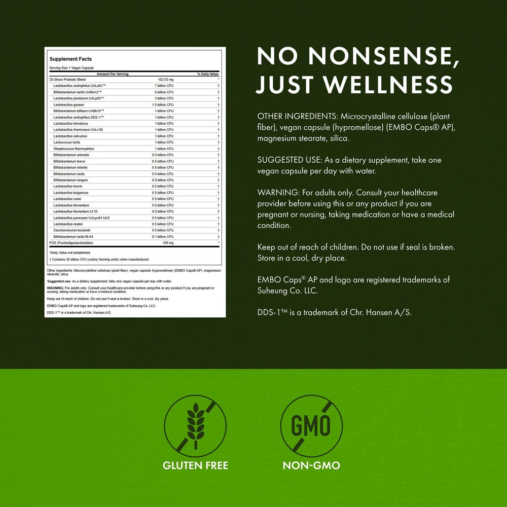 Swanson Epic-Pro label highlights 25 strains and 30B CFU