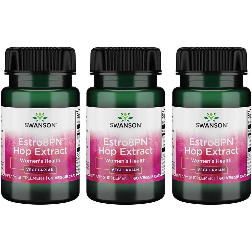 Swanson Estro8Pn Hop Extract 10 mg – 60 Vegetarian Caps – 3 Pack
