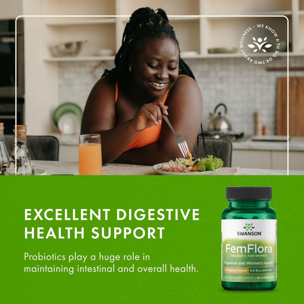 Swanson FemFlora image suggesting vaginal health balance and daily wellness