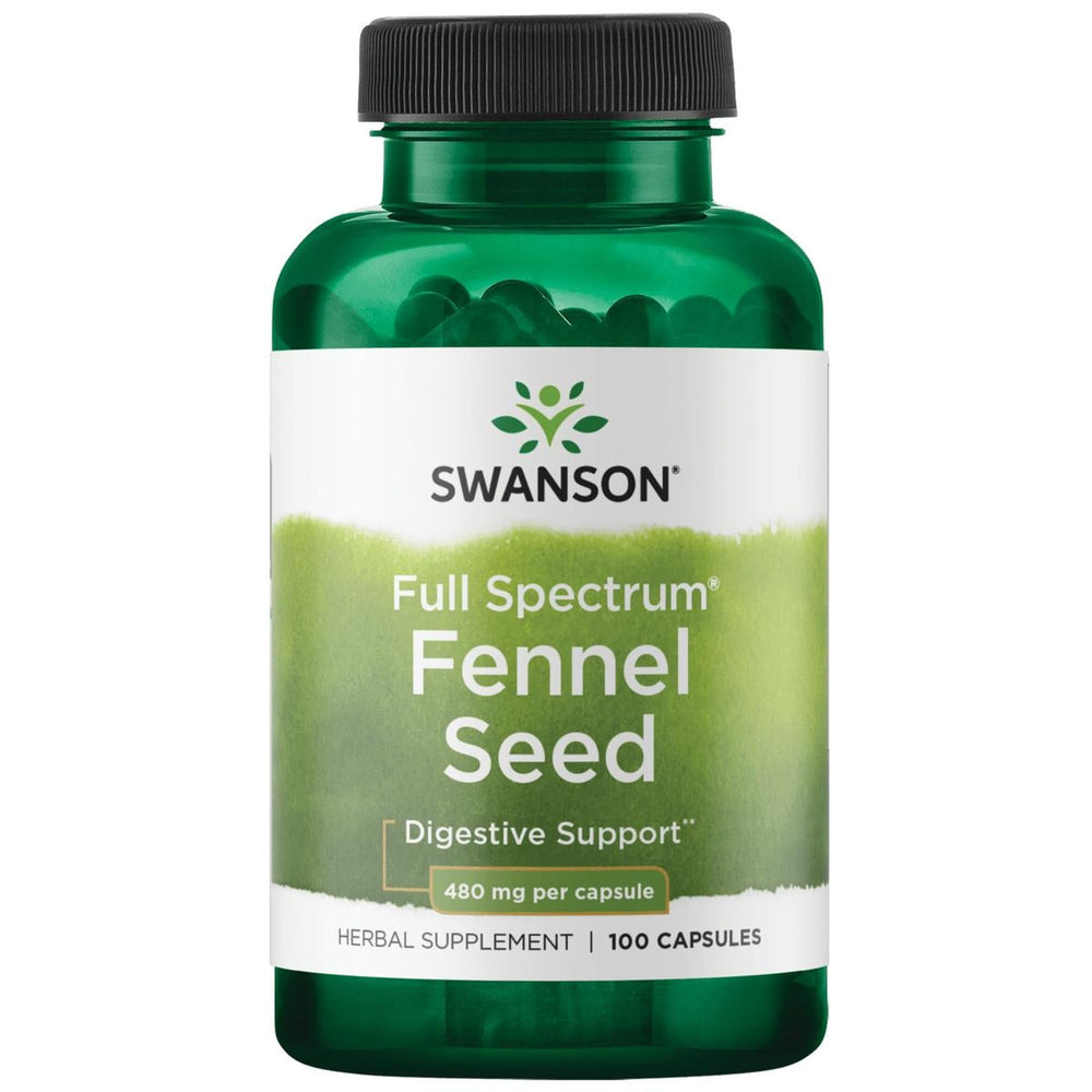 Hero image of Swanson Fennel 480 mg 100 capsules bottle