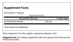 Swanson flush free niacin 500mg capsules closeup highlighting metabolism support