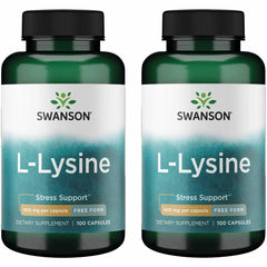 Bottle of Swanson Free Form L-Lysine 500 mg