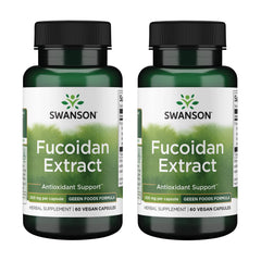 Front view of Swanson Fucoidan Extract 500mg bottle