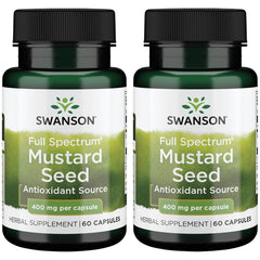 Swanson Full Spectrum Mustard Seed 400 mg, 60 capsules, 2-pack