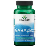 Bottle of Swanson Gabaplex Amino Acid with L-Tyrosine and L-Theanine, 60 vegetarian capsules