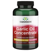 Swanson Garlic Oil 1500 mg softgels bottle front view