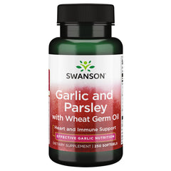 Swanson Garlic & Parsley 250 Softgels bottle front view