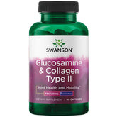 Hero image of Swanson Glucosamine & Collagen Type II 90 capsules bottle