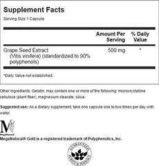 Close-up of Swanson Grape Seed Extract bottle cap