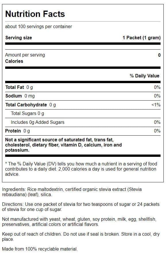 Stevia leaves used to make Swanson Green Leaf Stevia Extract