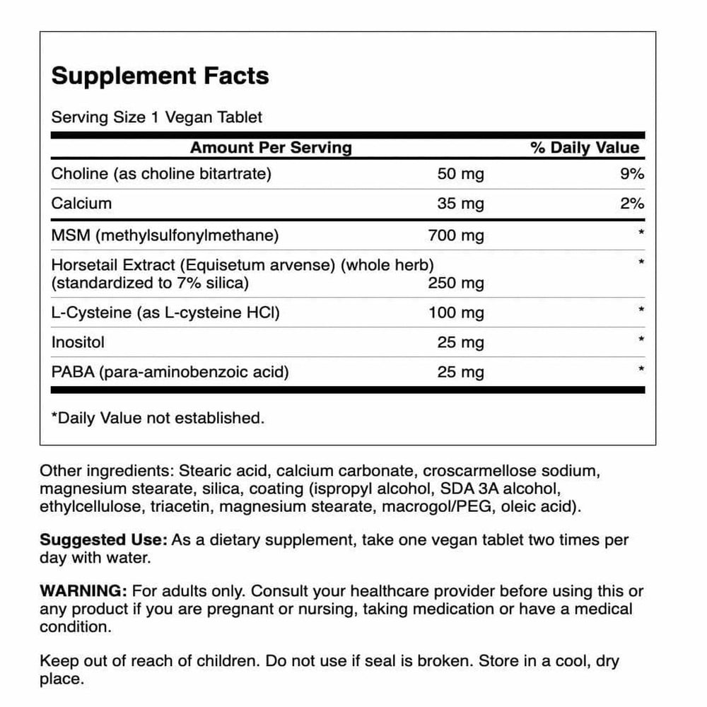 Capsules for Swanson Hair Skin and Nails 60 Tabs