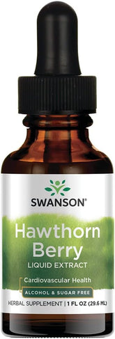 Swanson Hawthorn Berry Liquid Extract 1 oz bottle - front view