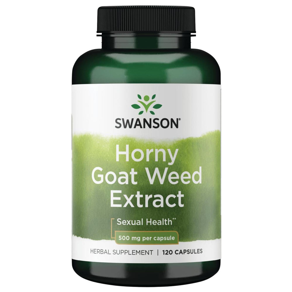 Swanson Horny Goat Weed Extract 500 mg bottle