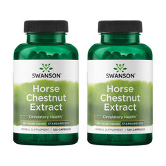 Front label of Swanson Horse Chestnut 22% Aescin standardized 250 mg