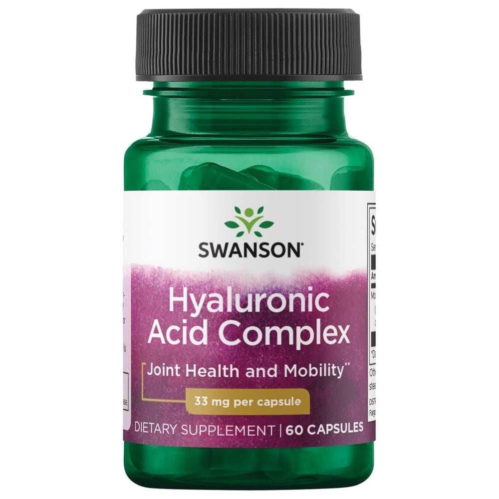 Swanson Hyal-Joint Hyaluronic Acid Complex bottle - 60 capsules
