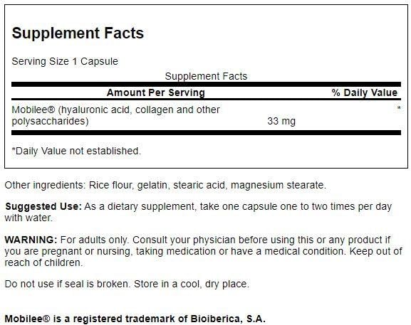 Close-up of Swanson Hyal-Joint packaging showing 60 capsules