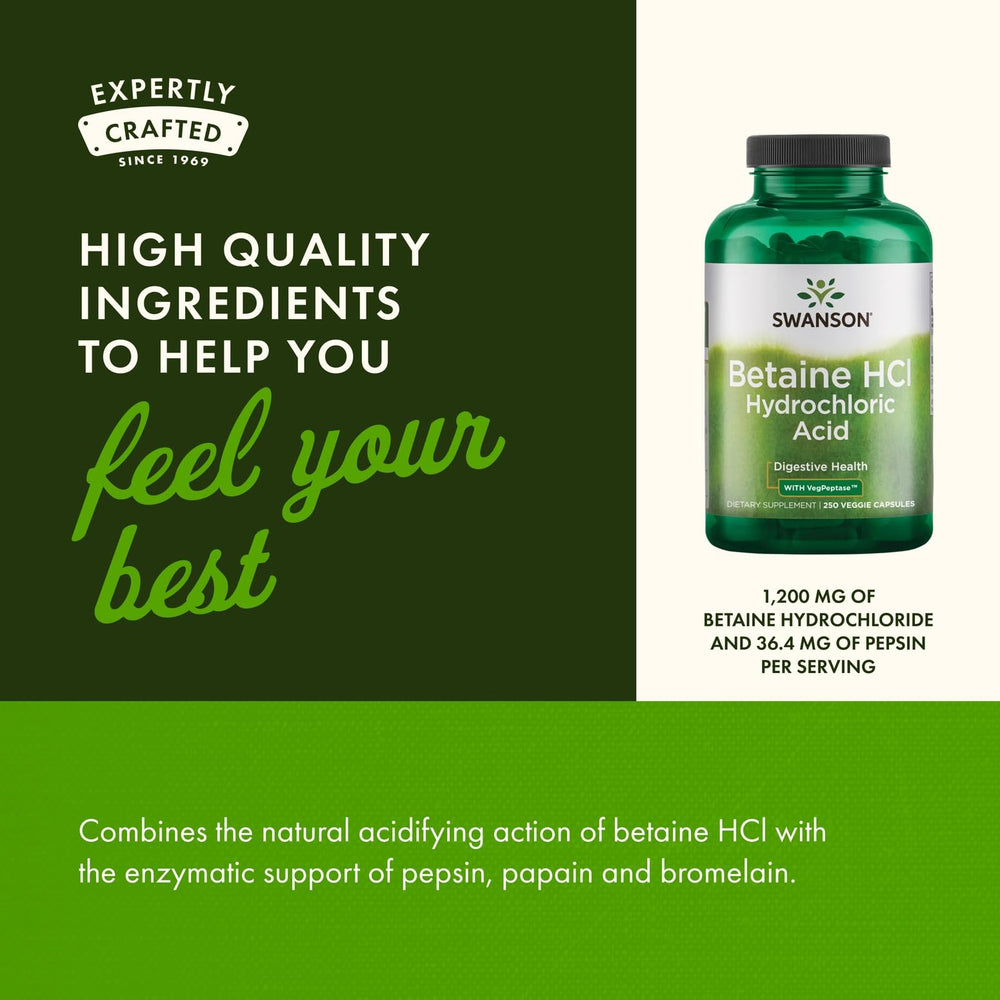 Swanson capsules displayed beside natural ingredients