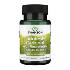 Swanson i3c-resveratrol bottle-front shown for cellular support and daily balance