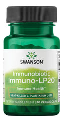 Bottle of Swanson Immunobiotic Immuno-Lp20 50 mg with 30 vegetarian capsules