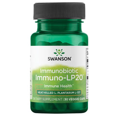 Swanson Immunobiotic Immuno-Lp20 50 mg bottle with 30 vegetarian capsules