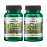 Swanson Indole-3-Carbinol with Resveratrol bottle label