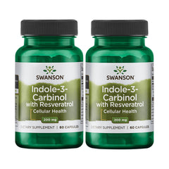 Swanson Indole-3-Carbinol with Resveratrol bottle label