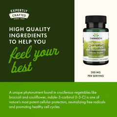 Two-pack packaging of Swanson I3C with Resveratrol