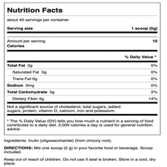 Swanson Inulin prebiotic fiber powder 8 oz container close-up