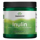 Swanson Inulin prebiotic fiber powder label on 8 oz container