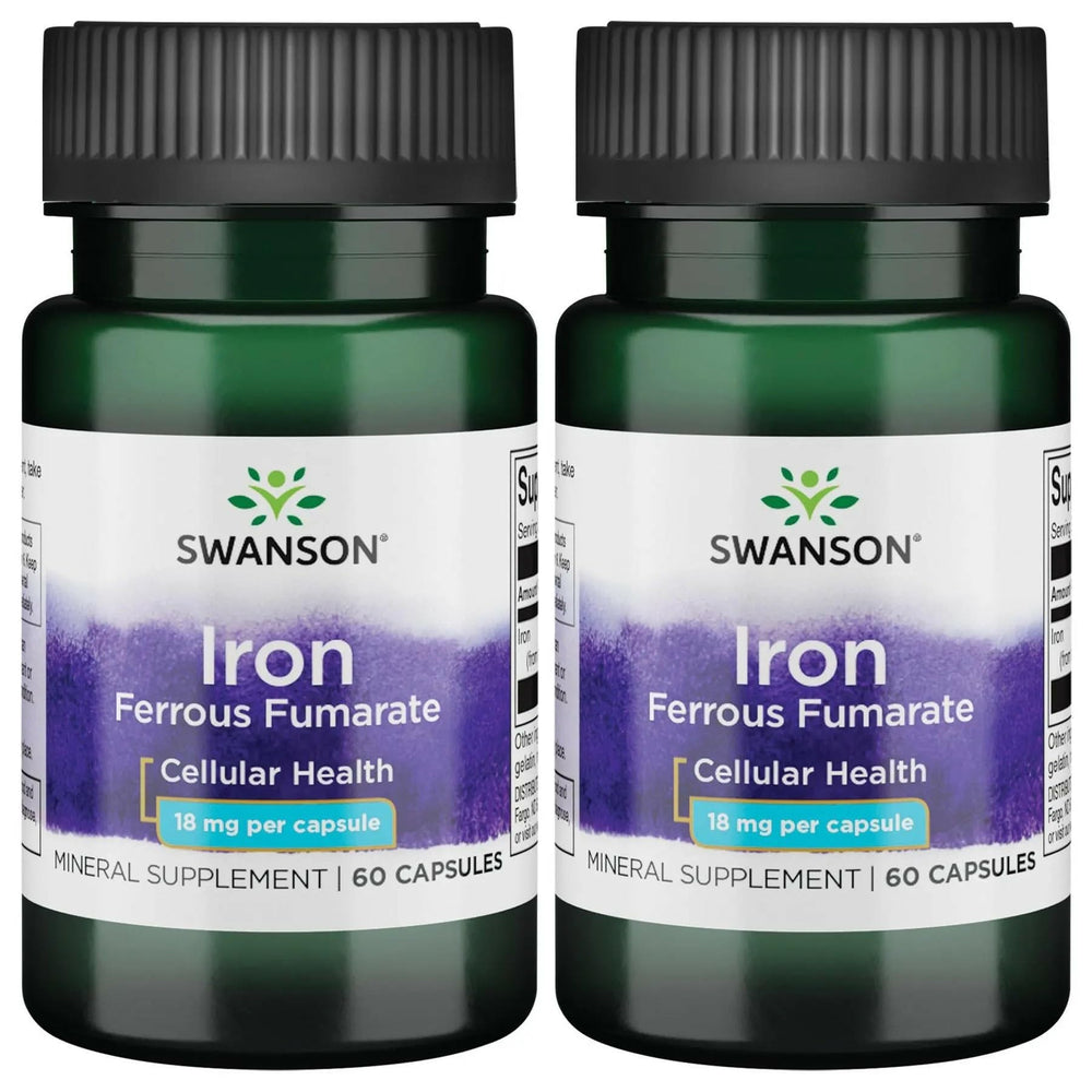 Hero image: Swanson Iron Ferrous Fumarate 60 Sgels (2 Pack)