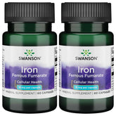 Hero image: Swanson Iron Ferrous Fumarate 60 Sgels (2 Pack)