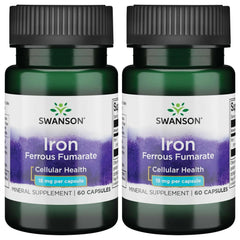 Hero image: Swanson Iron Ferrous Fumarate 60 Sgels (2 Pack)