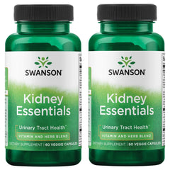 Bottle of Swanson Kidney Essentials 60 Veg Capsules 2-Pack