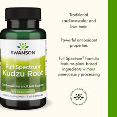 Swanson Kudzu Root dosage instruction—clear guidance for daily use.