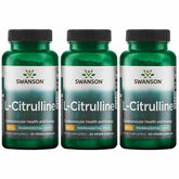 Swanson L-Citrulline 60 capsules bottle in a 3-pack