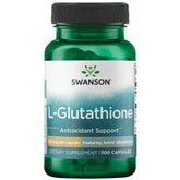 Bottle of Swanson L-Glutathione 100 mg capsules