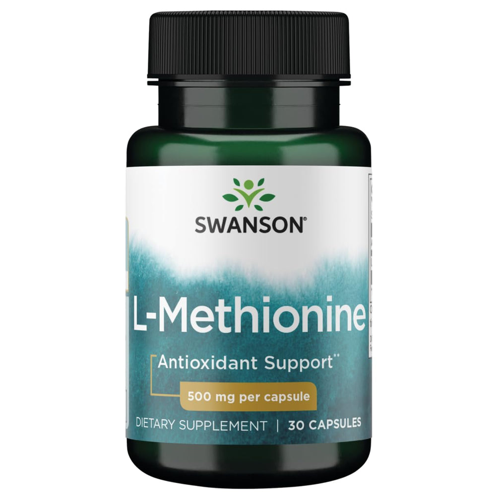 Swanson L-Methionine 500 mg bottle - 30 capsules