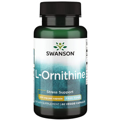 Swanson L-Ornithine 500 mg bottle front label