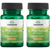 Swanson L. Plantarum 2-pack front view with bottles and label
