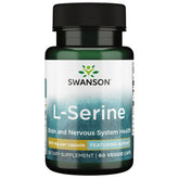 Swanson L-Serine 500 mg veggie capsules bottle