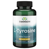 Swanson L-Tyrosine bottle containing 100 capsules at 500 mg each